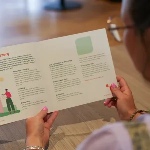 Client leest een ViVa! folder