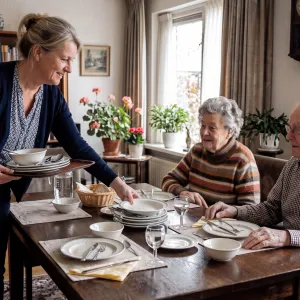 mantelzorger met clienten viva zorggroep