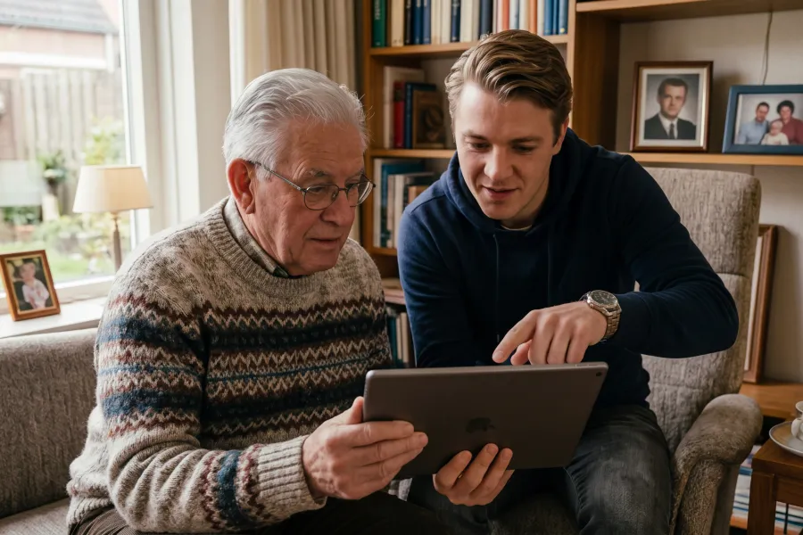mantelzorger kleinkind met client